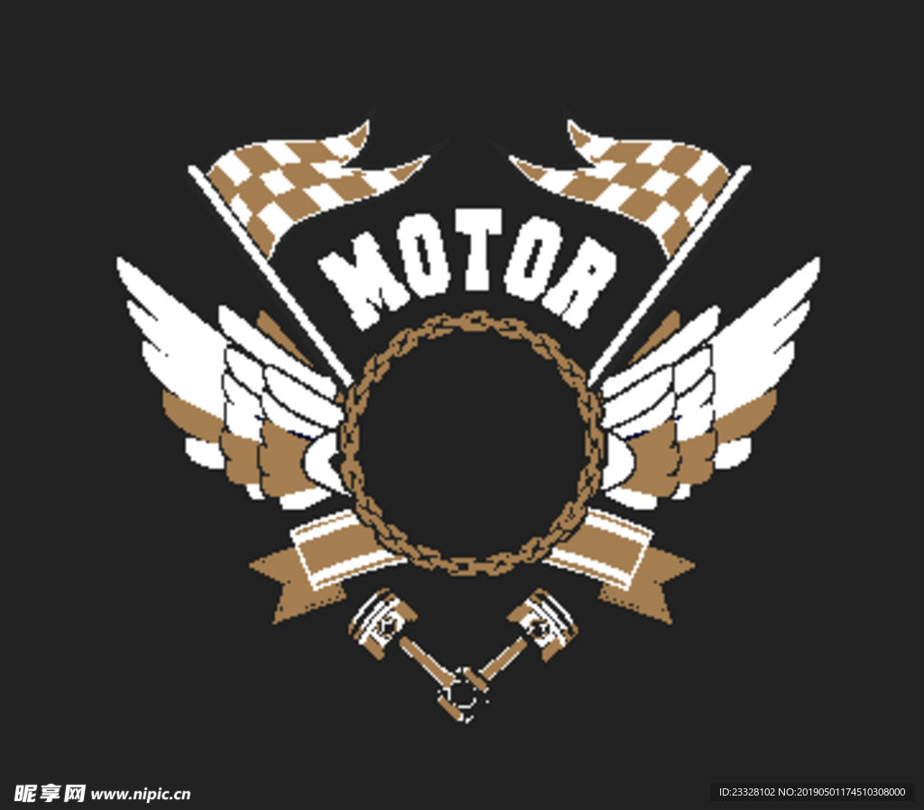 摩托车金属标志