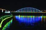 彩虹桥 夜景 平泉 契丹