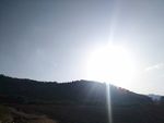 夕阳下的山