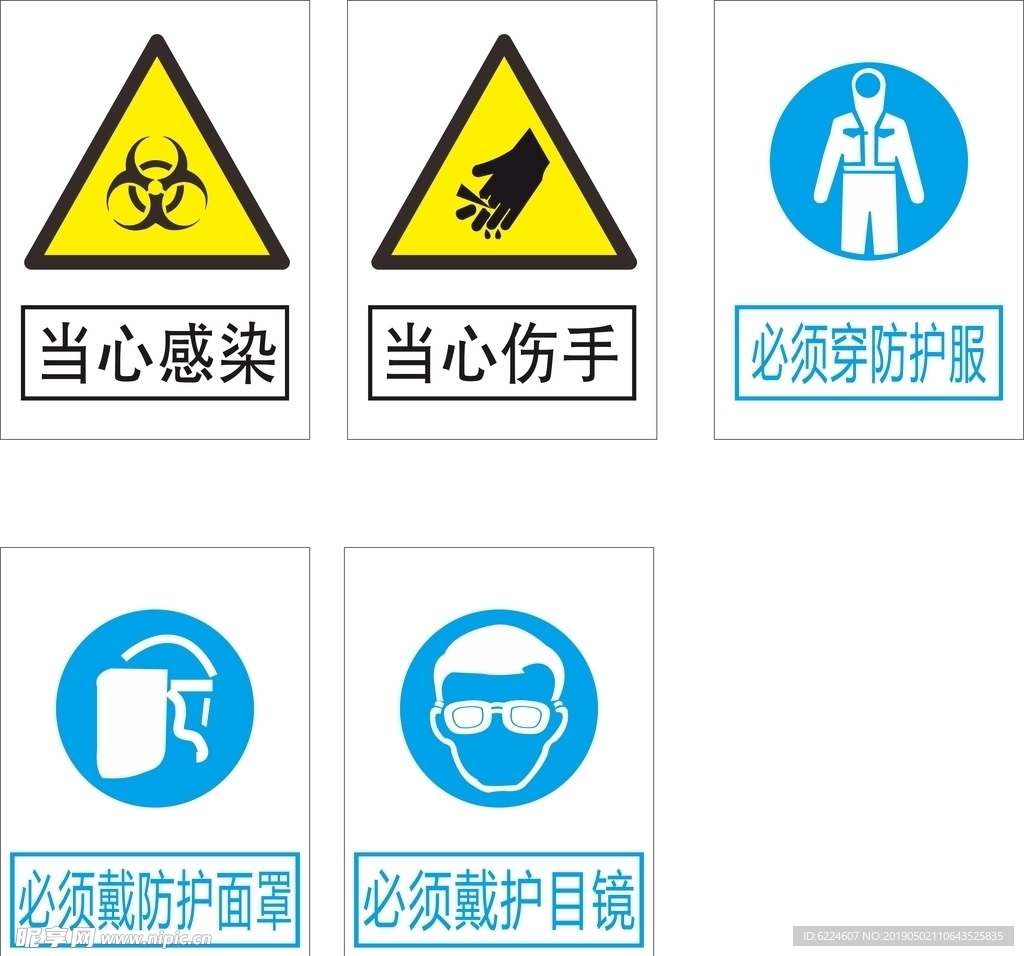 防护标识安全标识警示标志