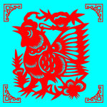 鸡剪纸
