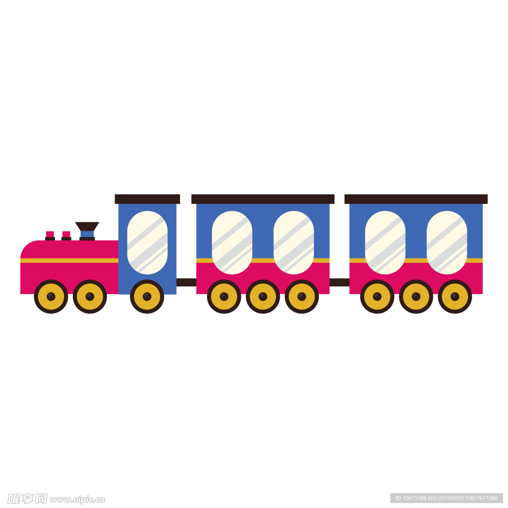 卡通火车