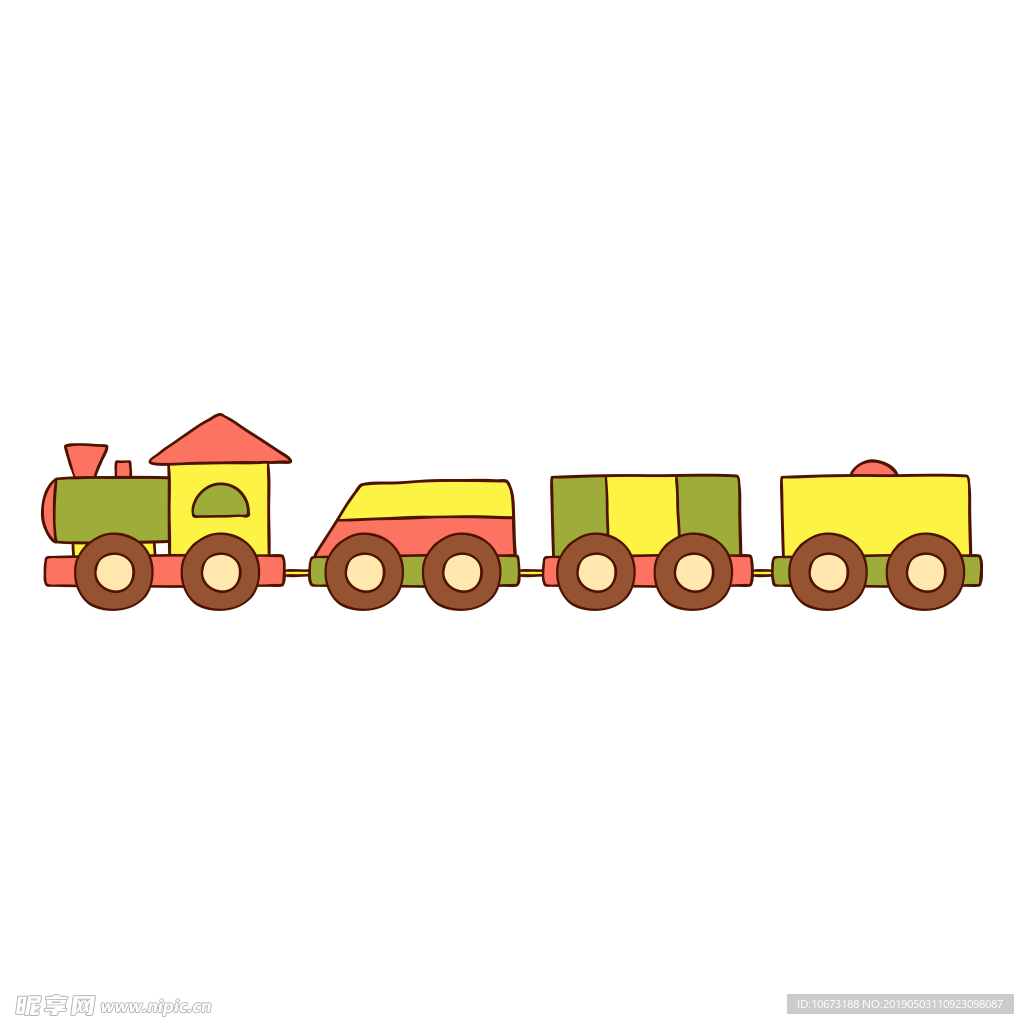 卡通火车