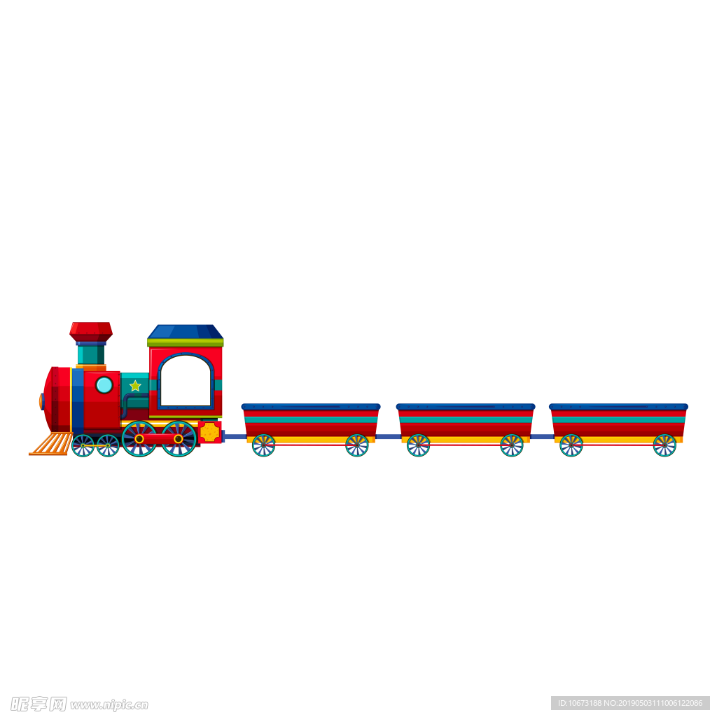 卡通火车