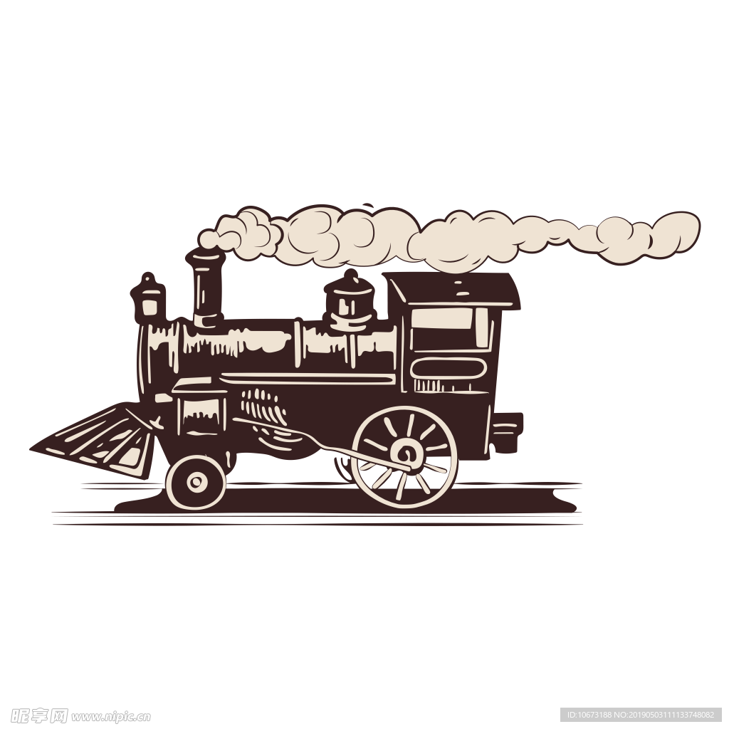 卡通火车
