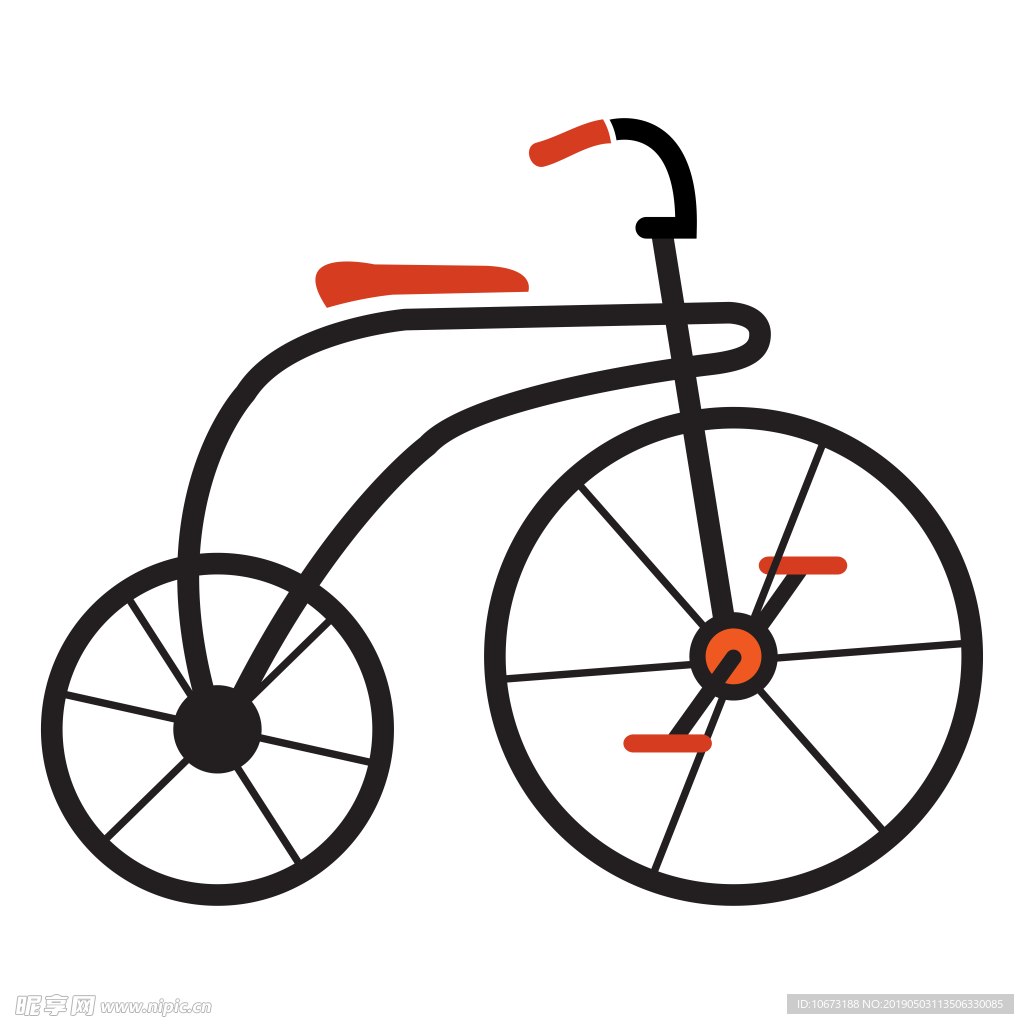 卡通自行车