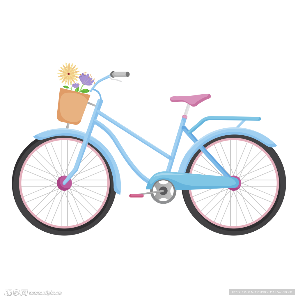 卡通自行车