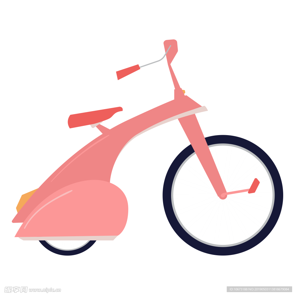 卡通自行车