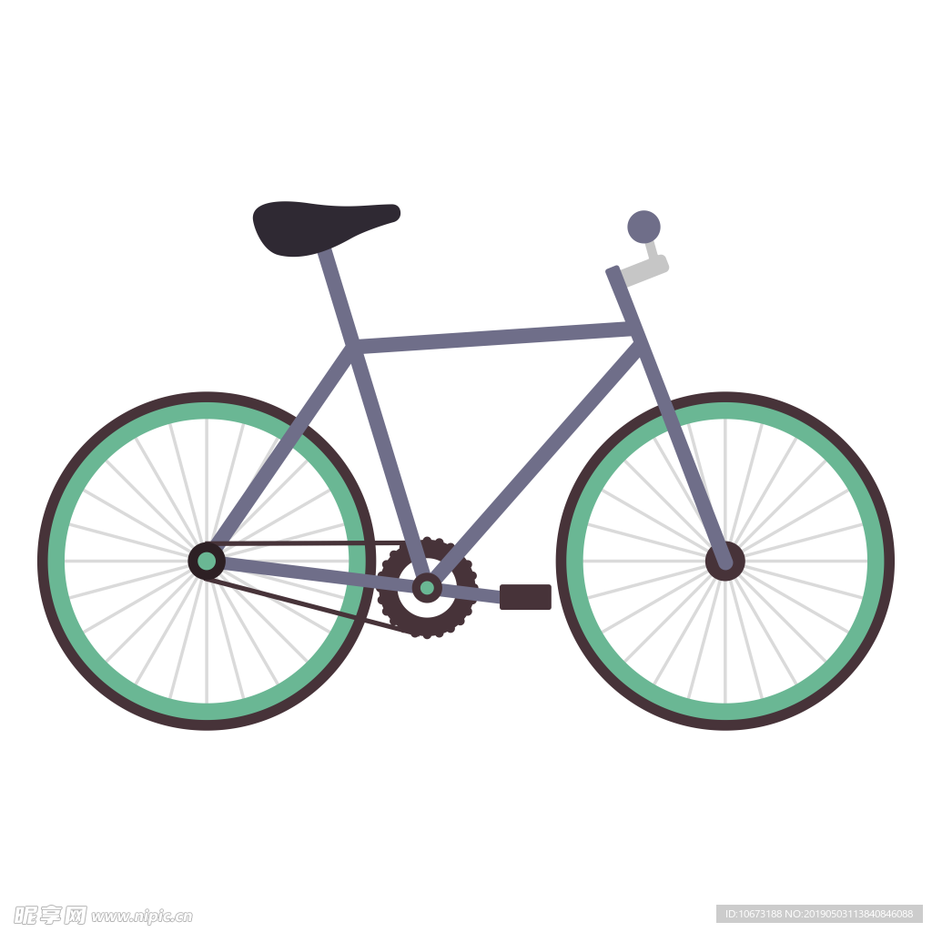 卡通自行车