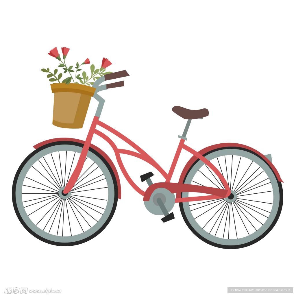 卡通自行车
