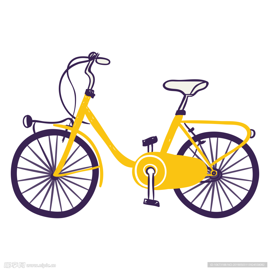 卡通自行车