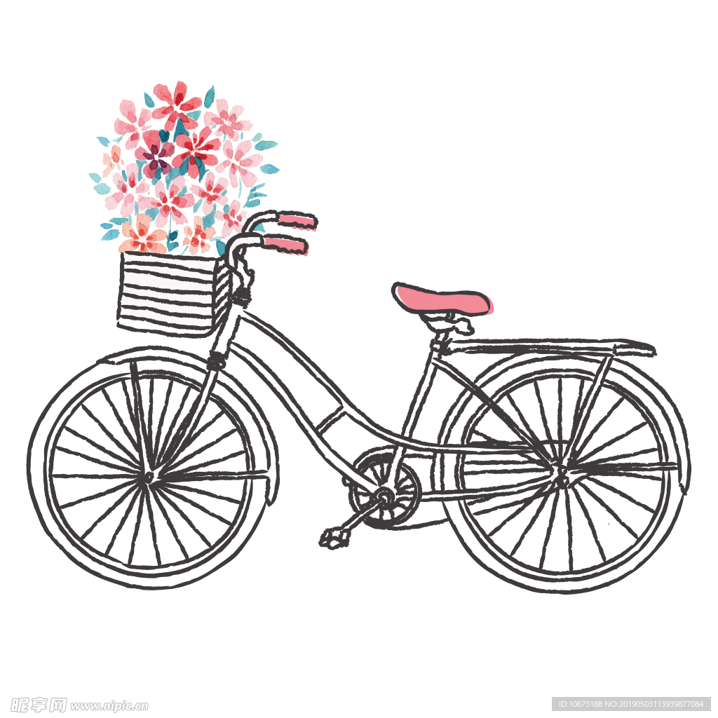 卡通自行车