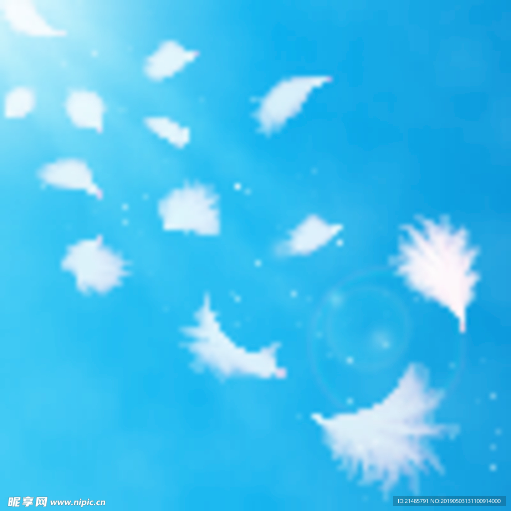 天空羽毛