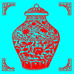 花瓶剪纸