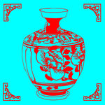花瓶剪纸
