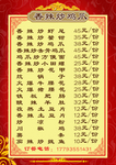 价目表