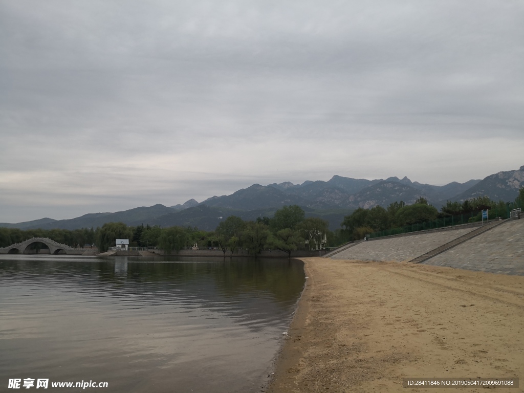 泰安 泰山 公园 天平湖 优美