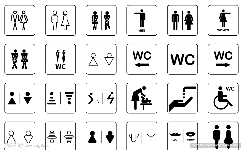 24种WC标示