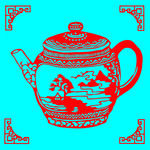 茶壶剪纸