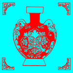 花瓶剪纸