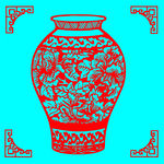 花瓶剪纸