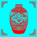 花瓶剪纸