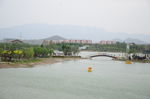 水天一色 湖面 游船  水面
