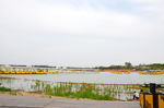水天一色 湖面 游船  水面