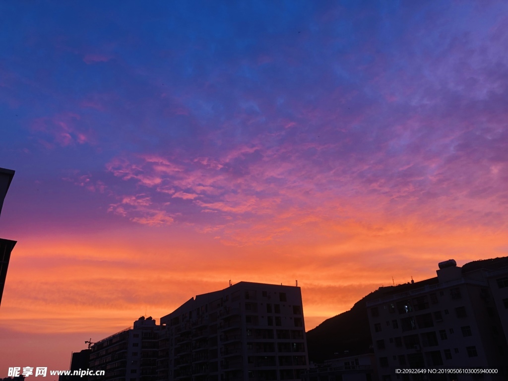 晚霞 夕阳