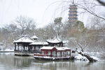 扬州瘦西湖雪景
