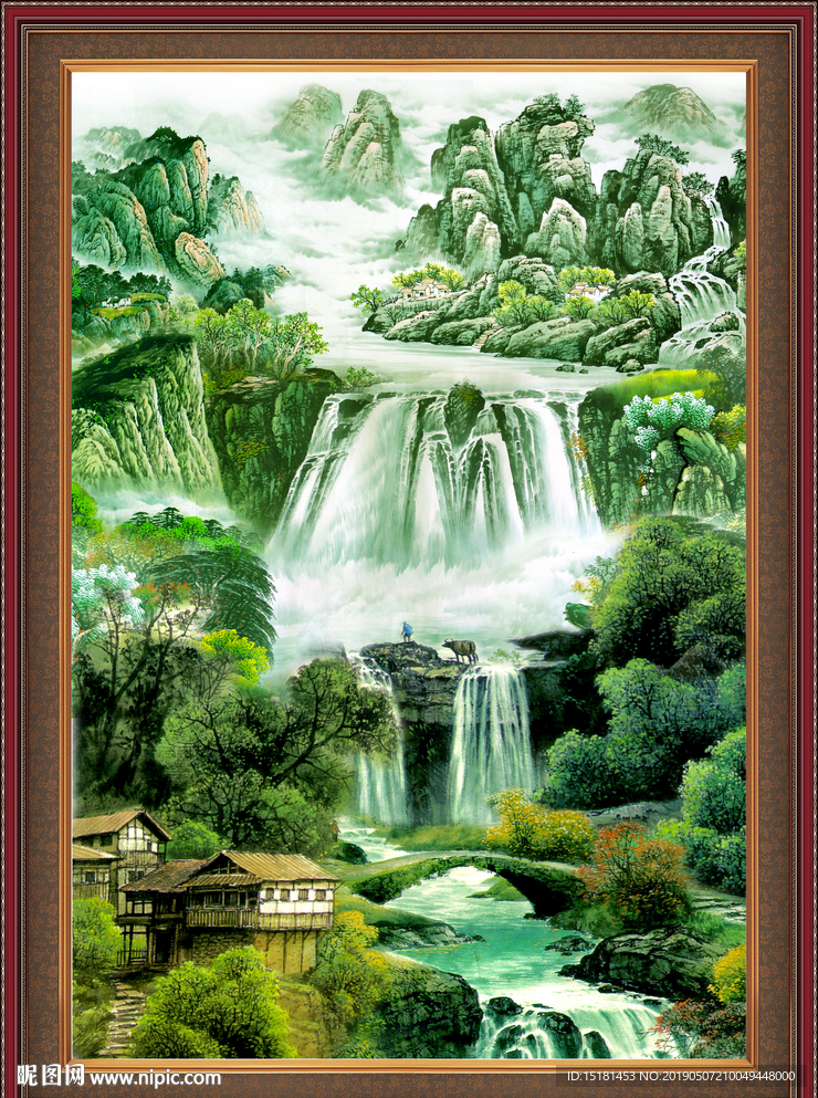 聚宝盆山水
