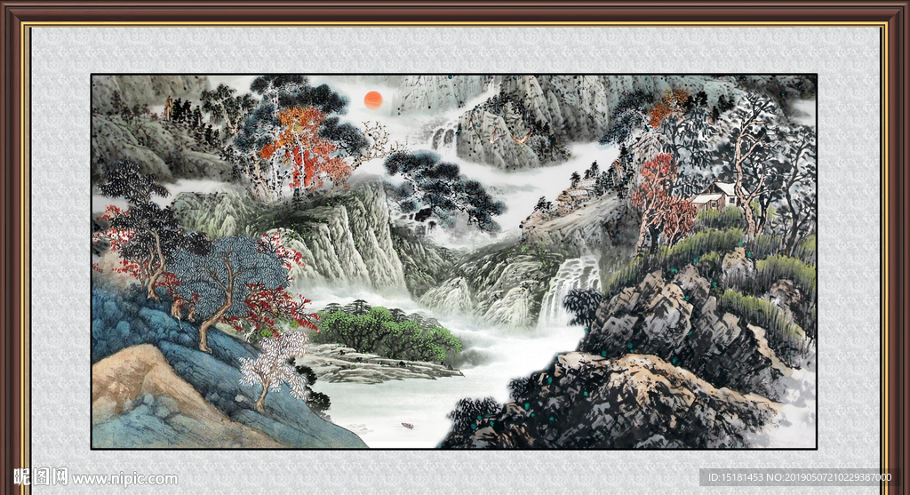 聚宝盆山水