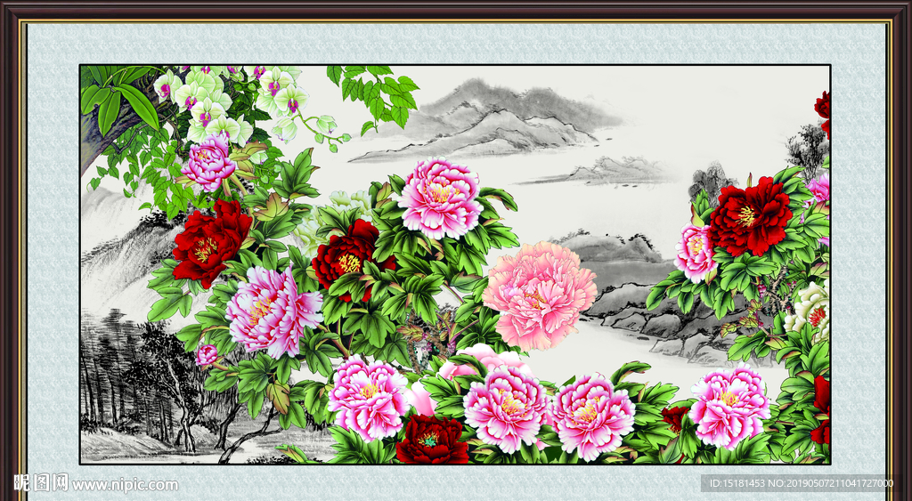 国画牡丹