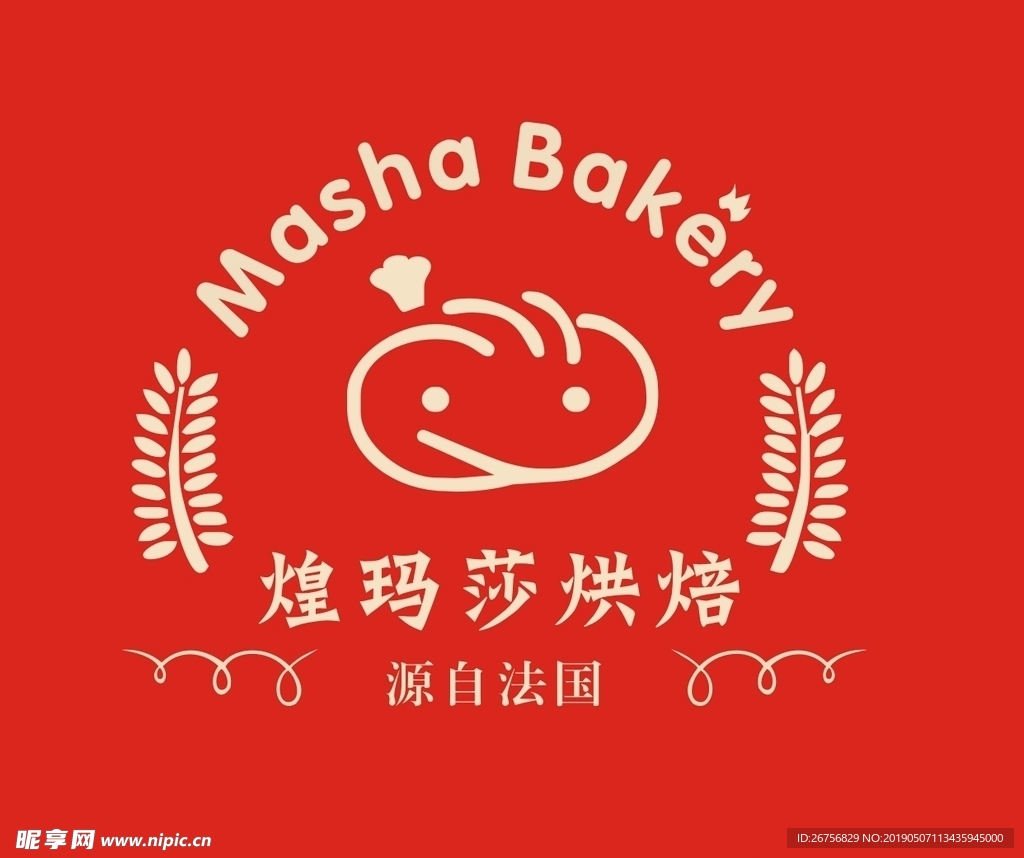 煌玛莎烘焙  logo