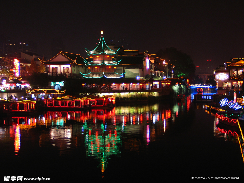 南京秦淮河夜景