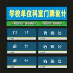科室牌公司标识奋斗的设计