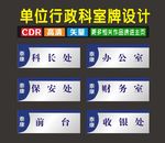 科室门平面型挂牌广告设计