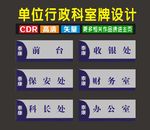 科室门平面型挂牌广告的设计