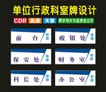 科室门平面三角牌精牌设计