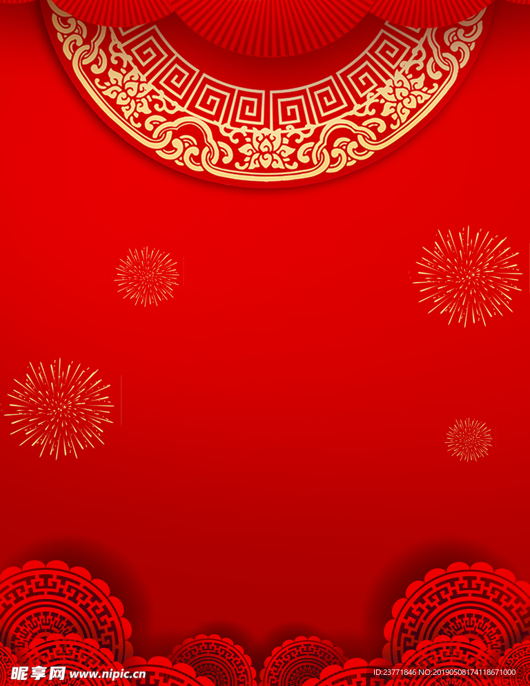 红色背景