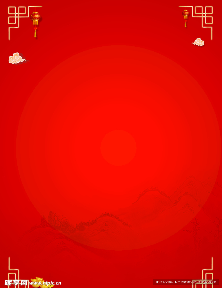 红色背景