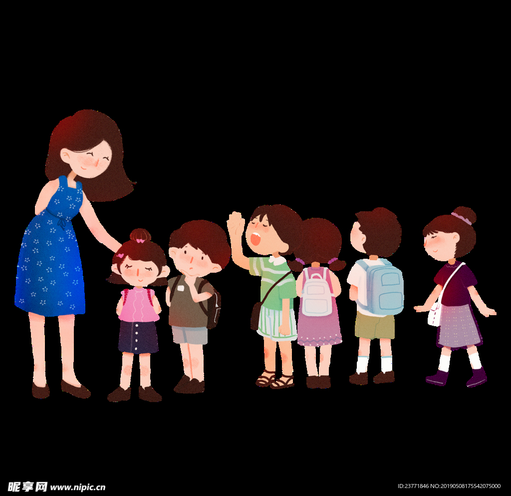 卡通幼儿园人物