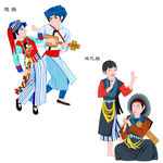 卡通少数民族