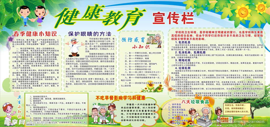 健康教育宣传栏