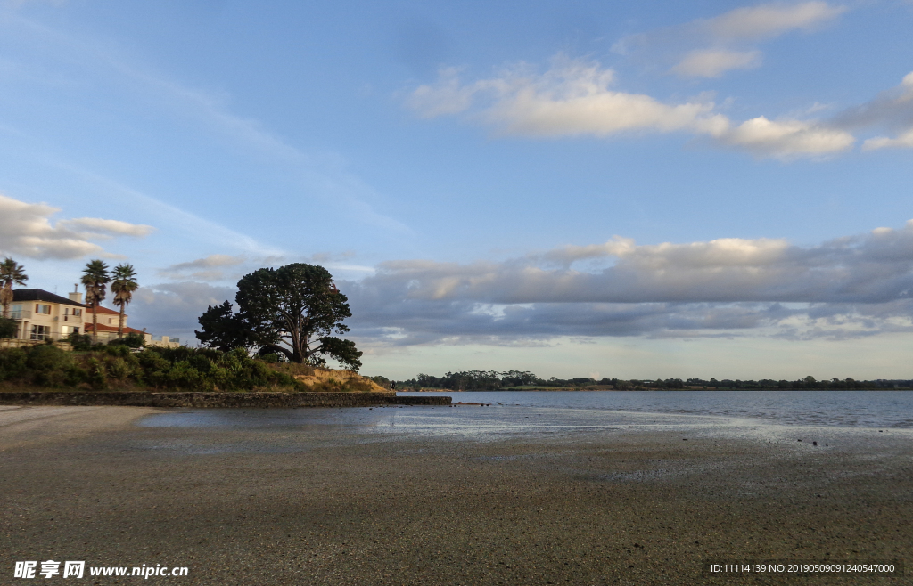 奥克兰海滨小镇风景