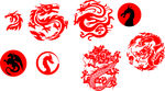 中国龙素材  红龙 龙