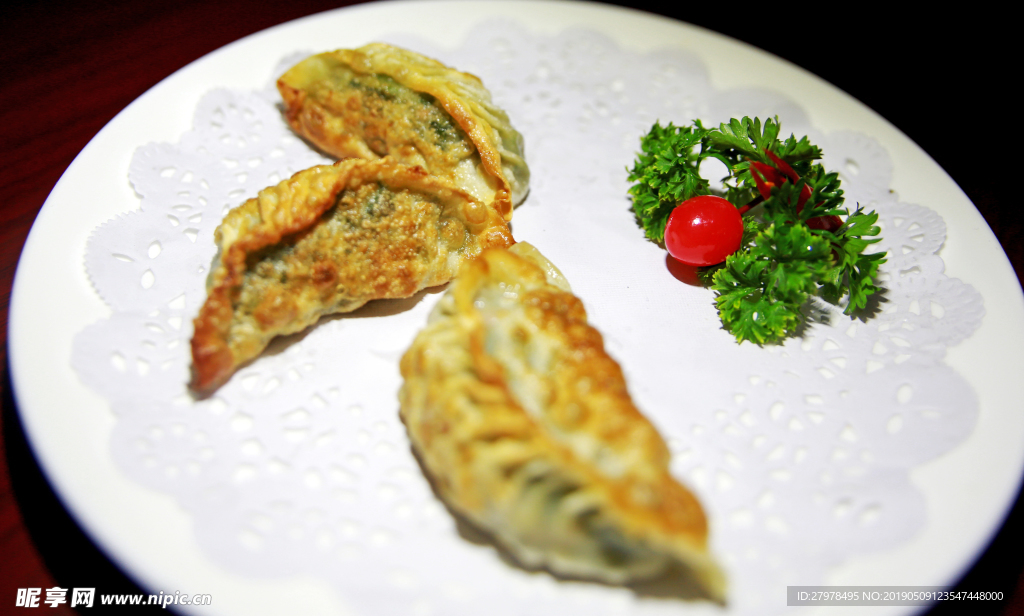 香煎韭菜饺