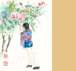 花树下的姑娘