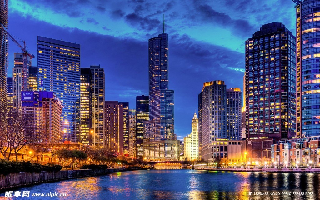 繁华都市夜景