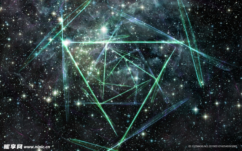 几何星空背景